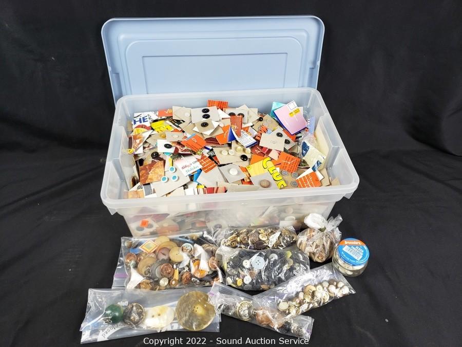 Sound Auction Service - Auction: 04/18/22 Multi-Consignment Online Auction  ITEM: Collection of Sewing Buttons