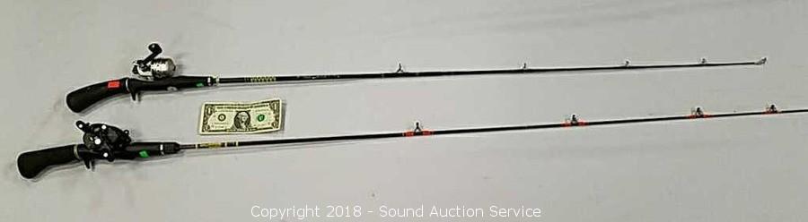 Sound Auction Service - Auction: 1/30/18 Fishing, Hunting & Antique's  Auction ITEM: 5ft & 5.5ft Pistol Grip Spin Rods