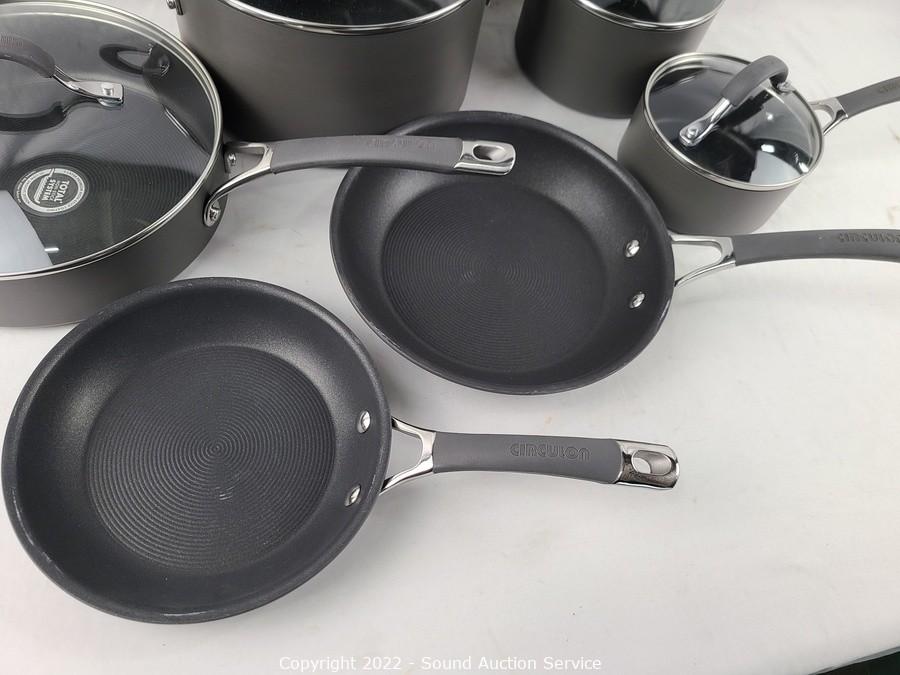 Sound Auction Service - Auction: 08/04/21 Paulsen, Cacuzzi & Others Online  Auction ITEM: NuWave Induction Cookware Set & Green Pan Skillets