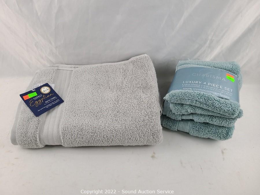 Broyhill Gray Egyptian Cotton Hand Towel