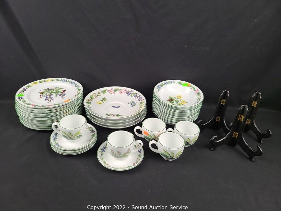 Royal Worcester Plates, Tea Cups and Saucers; Fine Bone China