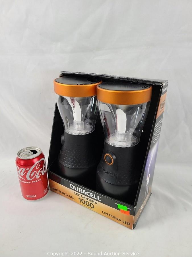 2) Duracell Lantern 2PK 1000 Lumens With USB Plug New, Open Box - Roller  Auctions