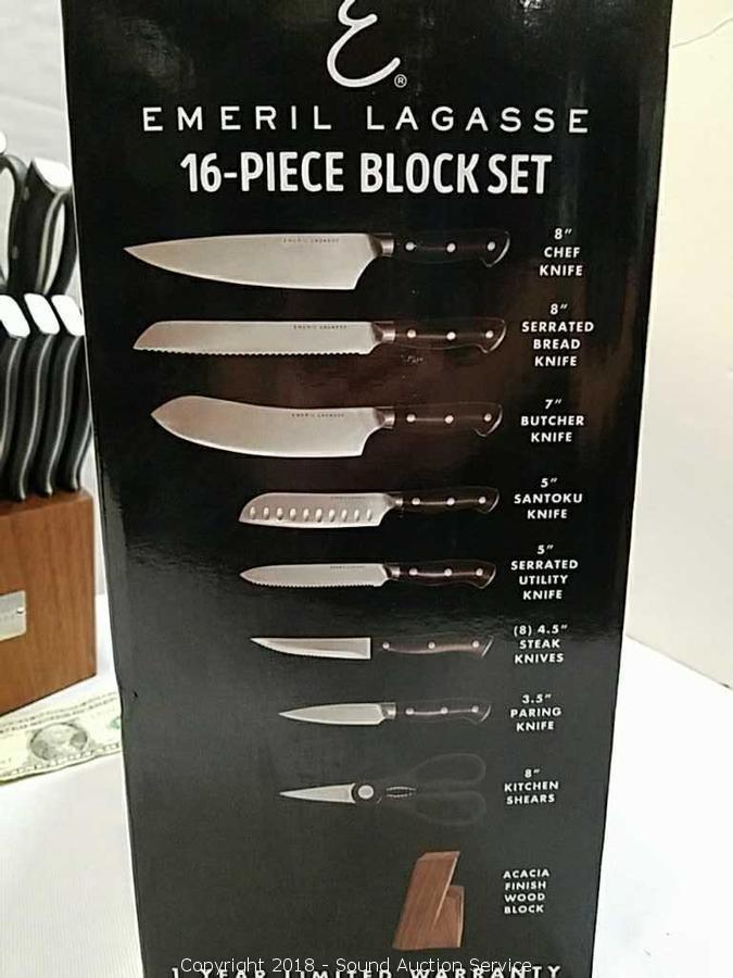 Emeril Lagasse 2 Piece Knife Set 5 Santoku 3.5 Paring Knife