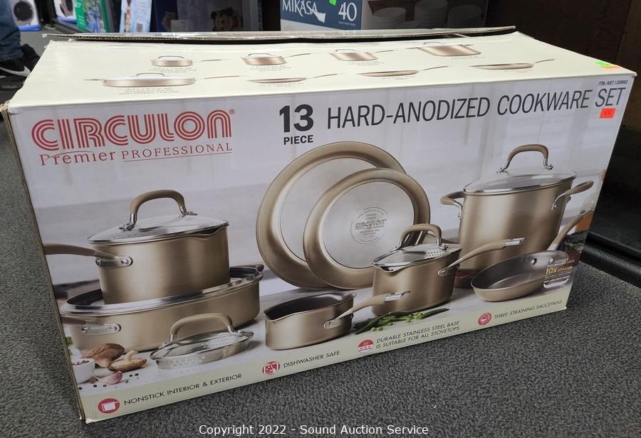 Circulon 13pc Hard-Anodized Cookware Set - Sierra Auction Management Inc