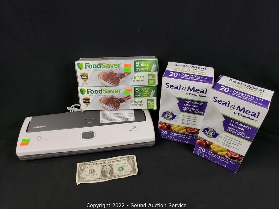 New Rival Seal a Meal Vacuum Food Sealer 11 Bag Roll Assortment