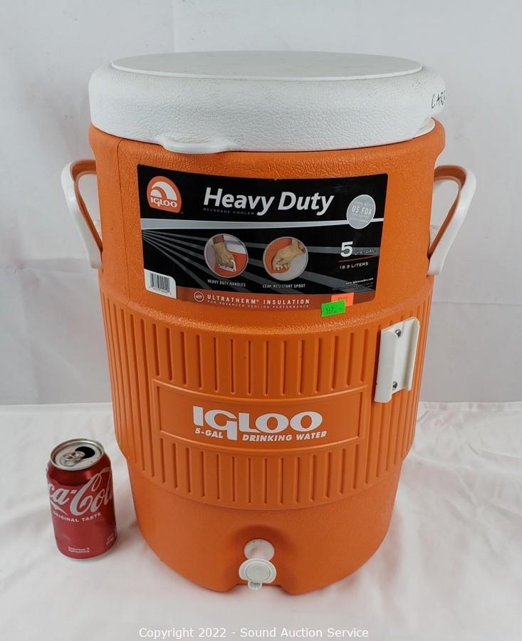 Orange Igloo, Igloo 5 Gallon Beverage Dispenser, Beverage Dispenser