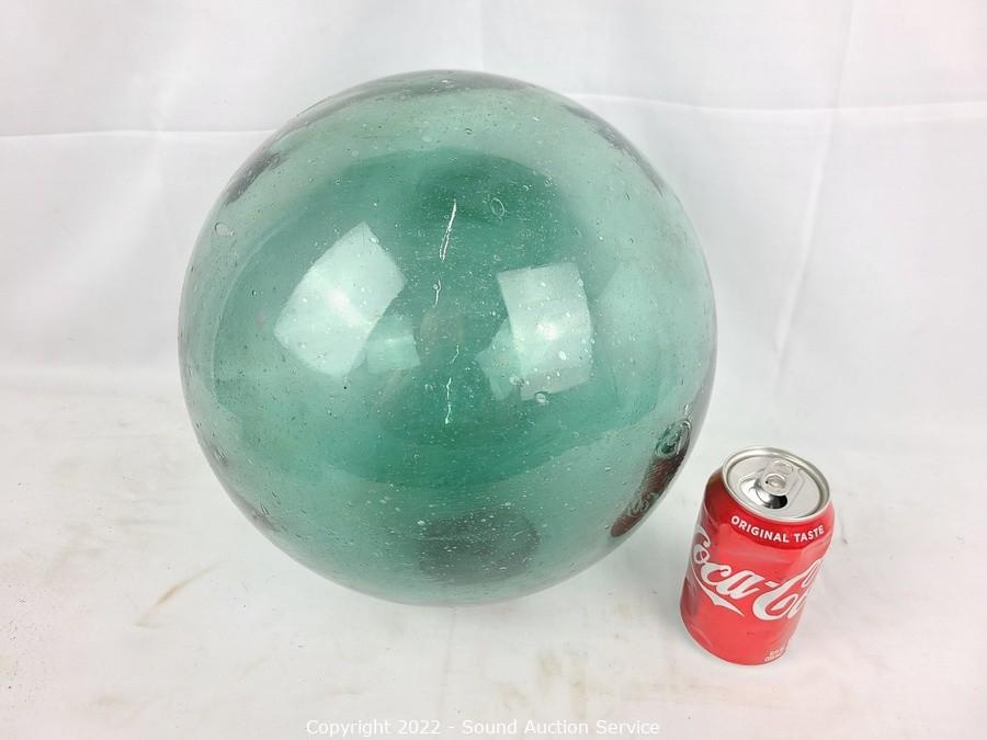 LARGE ORIGINAL Japanese Green Glass, 42 Fishing Float