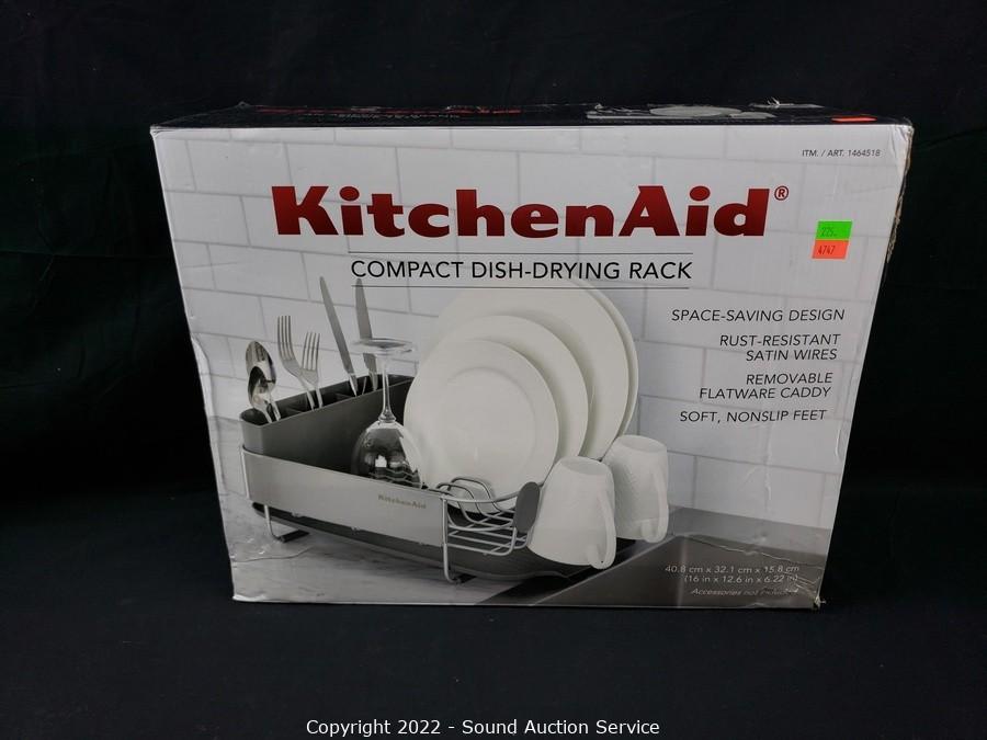 KitchenAid Full Size Dish Rack, Light Grey KitchenAid - Matthews Auctioneers