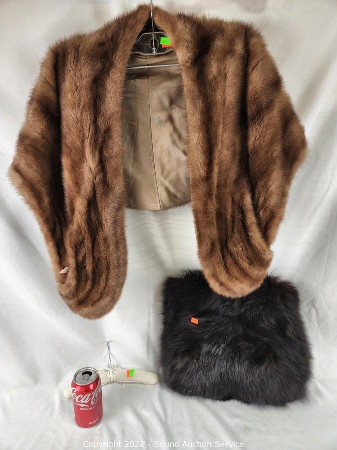 Faux Fur Muff and Shawl