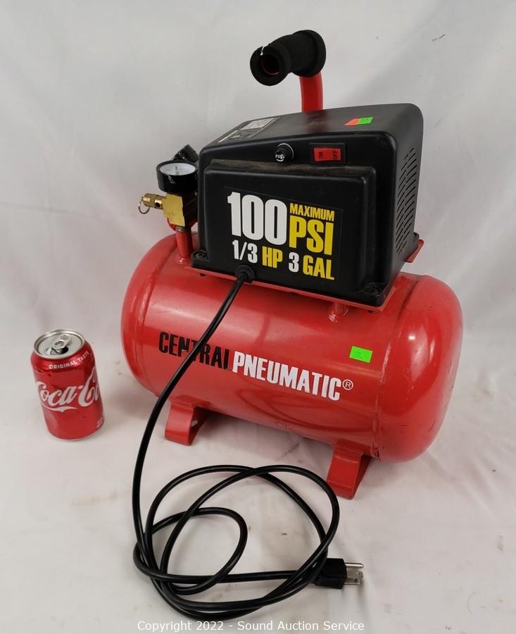 Central pneumatic deals 100 psi compressor