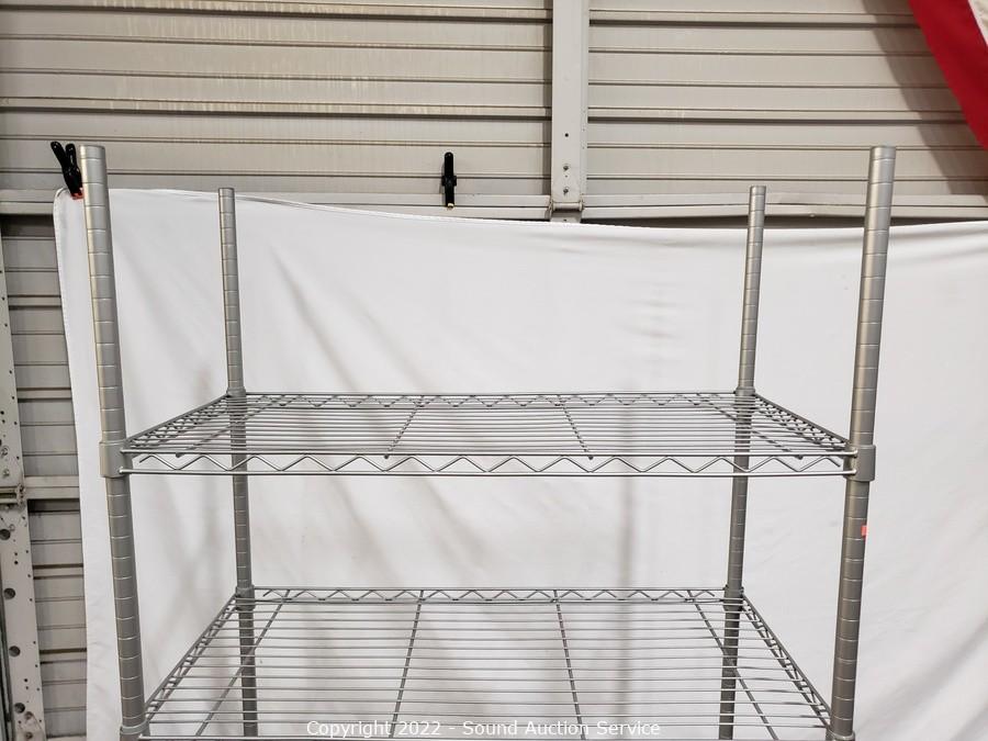 Sound Auction Service - Auction: Tolleson Fine Art & Estate Auction ITEM:  Metal Gorilla Shelving Unit w/5 Shelves