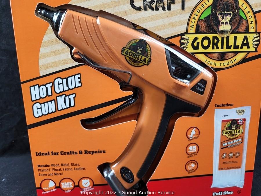 Sound Auction Service - Auction: 12/15/22 SAS Black Friday Online Auction  ITEM: Gorilla Hot Glue Gun Kit