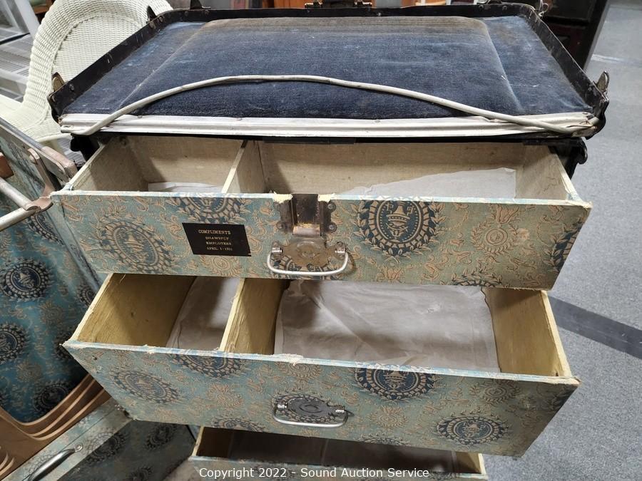 Sound Auction Service - Auction: 12/15/22 SAS McDaniel, St. Clair Online  Auction ITEM: Antique Steamer Wardrobe Trunk