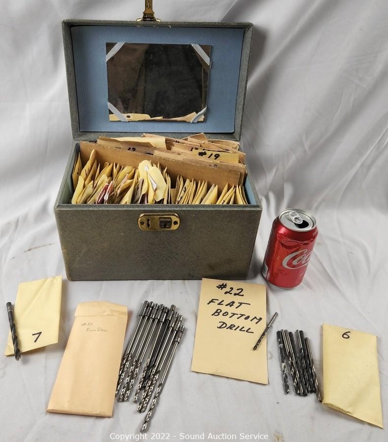 Sound Auction Service - Auction: 12/15/22 SAS Tools & Household Online Auction  ITEM: Box Full of Various Drill Bits SAE
