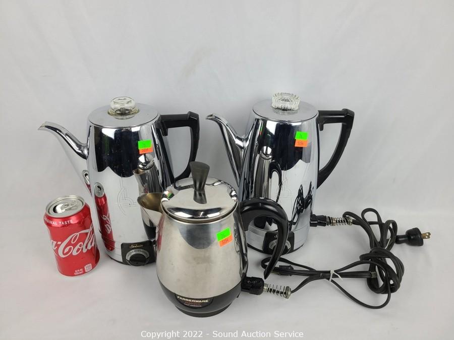 Sound Auction Service - Auction: Hawks Estate Auction ITEM: Gevalia Dual  Travel Cup Coffee Maker & Coffee Pot