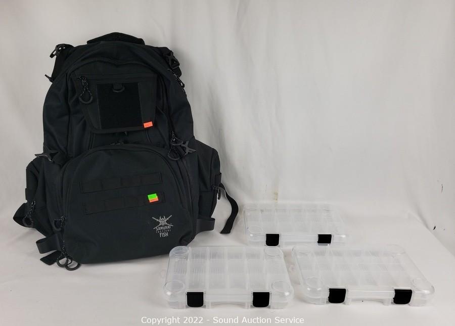 Sound Auction Service - Auction: 12/29/22 SAS Household, Holiday Decor,  Collectibles Online Auction ITEM: Samurai Tactical Fish Backpack  w/Organizers