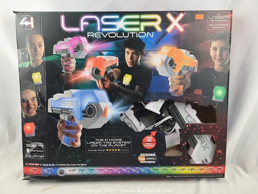 Laser X Revolution 4 Player Laser Tag with Chest Receiver Set