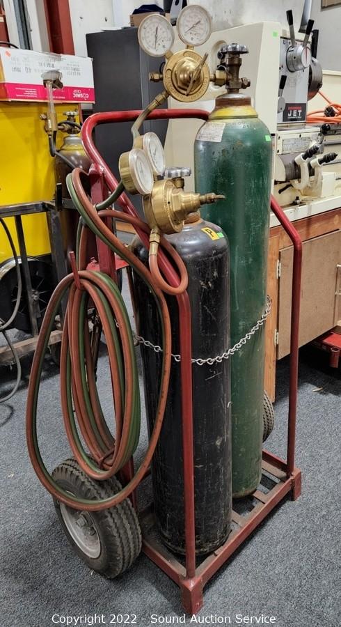 Coxreels SHW-N-140 Hose Reel With Acetylene Hose and Torch - Roller Auctions