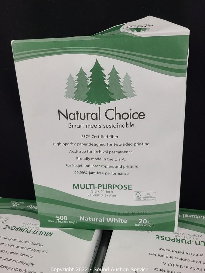 Norpac Natural Choice 20 lb. Copy Paper - 8.5 x 11, White