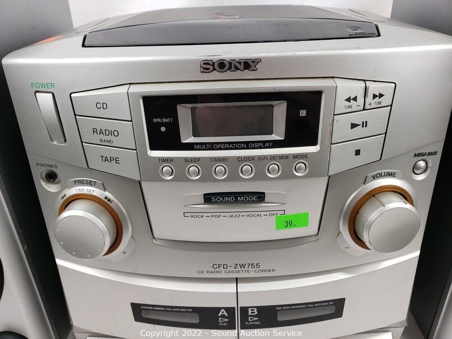 Sold at Auction: SONY CFD-ZW755 RADIO CASSETTE CD PLAYER