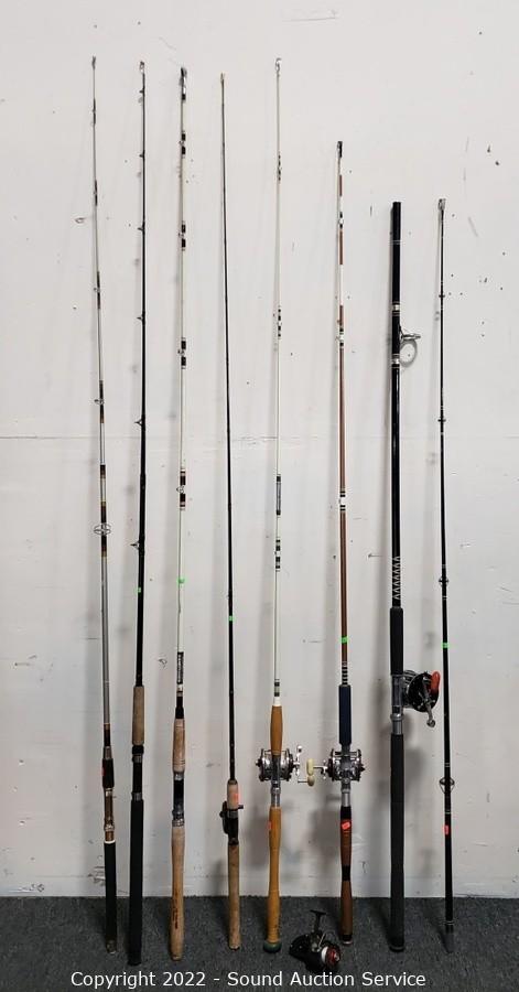 Sound Auction Service - Auction: 01/19/23 SAS McDonald, Willmott Online  Auction ITEM: 7 Fishing Rods w/5 Reels