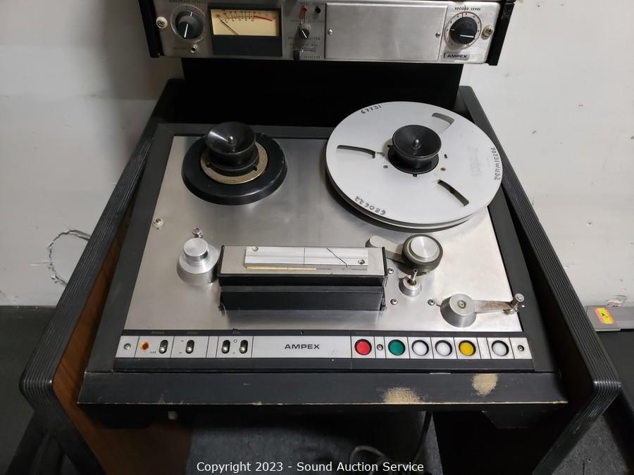 Sound Auction Service - Auction: 01/27/23 SAS Tractors, Truck, Household  Online Auction ITEM: Vtg. Ampex 1/2 Analog Reel-Reel Recorder