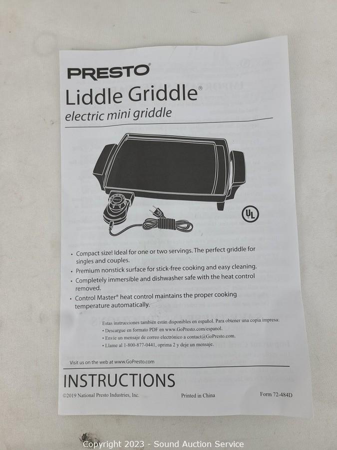 Presto Mini Liddle Griddle - 07211