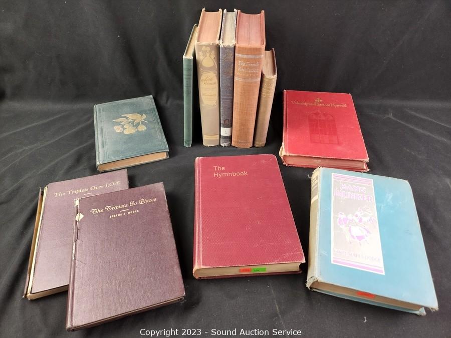 Sound Auction Service - Auction: 03/09/23 SAS Raak, DiMarco Online Auction  ITEM: 11 Vintage & Antique Books