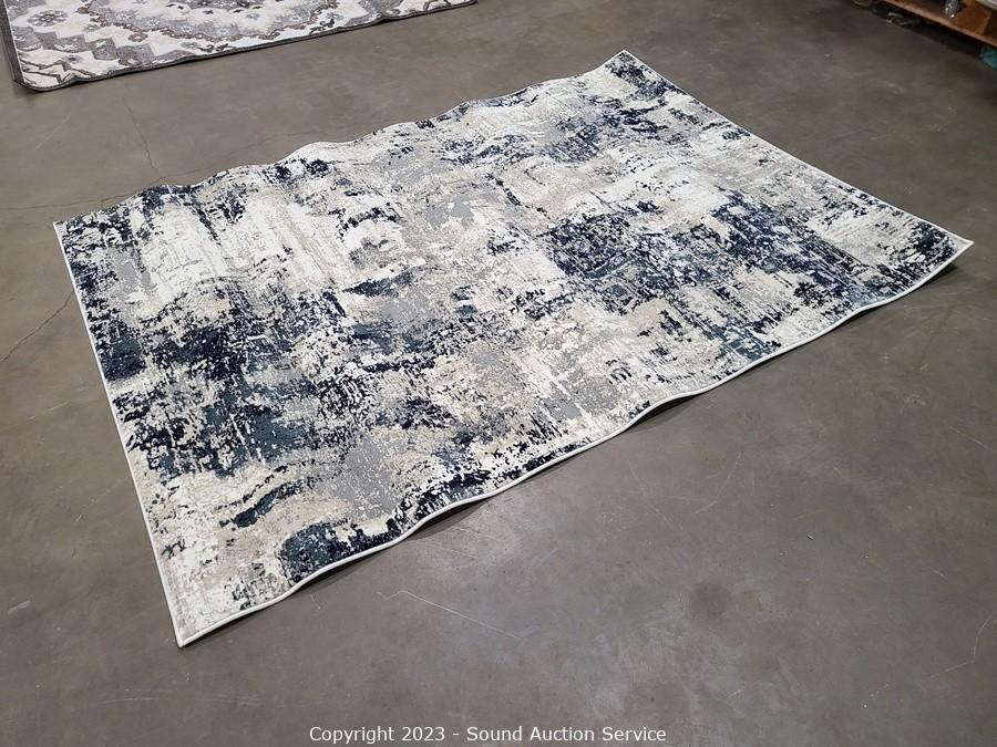 Sound Auction Service - Auction: 03/09/23 SAS Raak, DiMarco Online Auction  ITEM: Thomasville Otello Blue 5'3 x 7' Area Rug