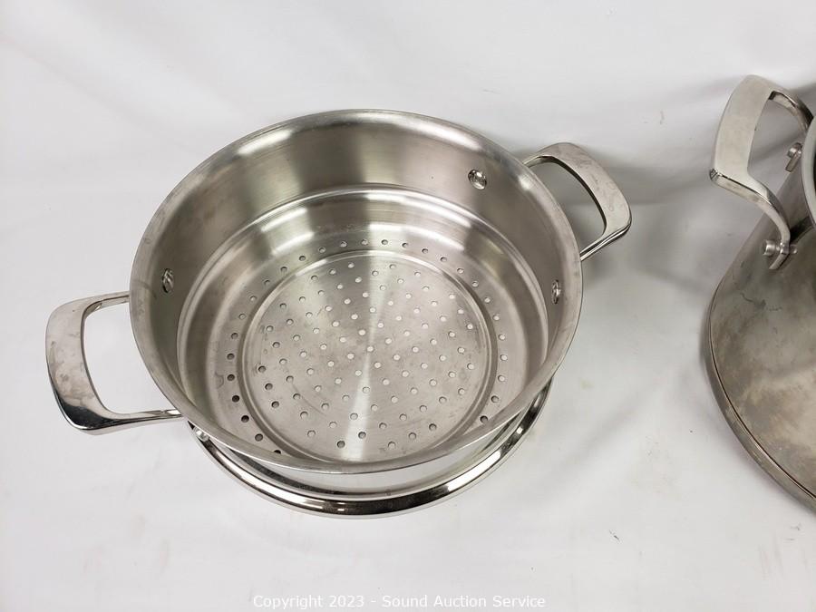 Sound Auction Service - Auction: 12/29/22 SAS Trolson, White Online Auction  ITEM: 12pc Kirkland Hard Anodized Non-Stick Cookware