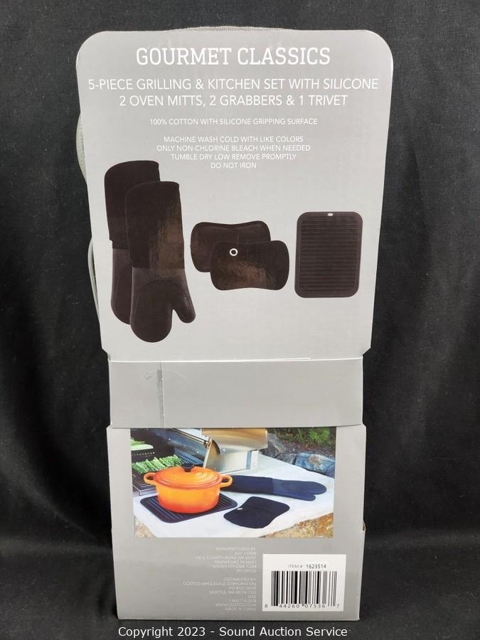 Gourmet Classics 5-piece Grilling and Kitchen Set with Silicone