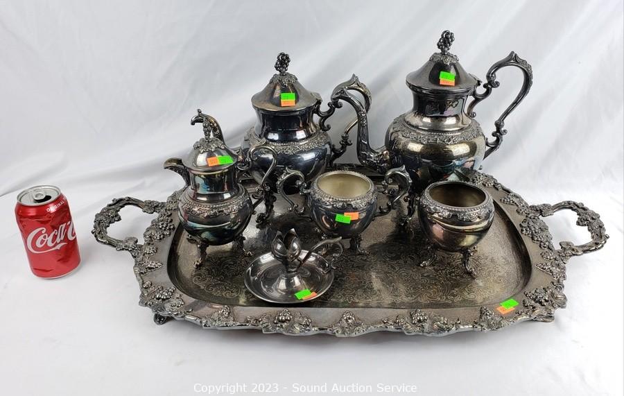 Sound Auction Service - Auction: 11/03/23 SAS Krencik, Collectibles Online  Auction ITEM: 3pc All-Clad Tea Kettle & 2 Serving Tray's