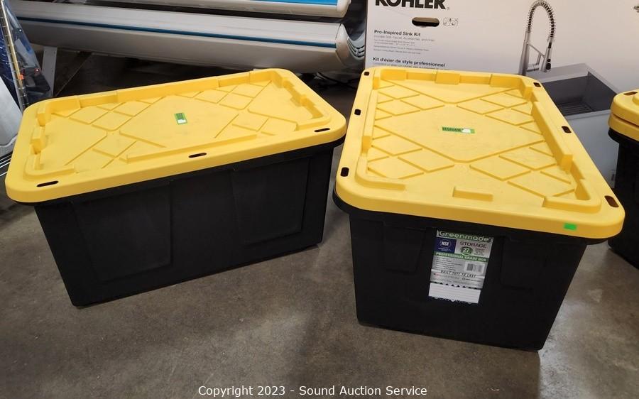 Sold at Auction: Greenmode 12 Gallon & HDX 7 Gallon Tubs
