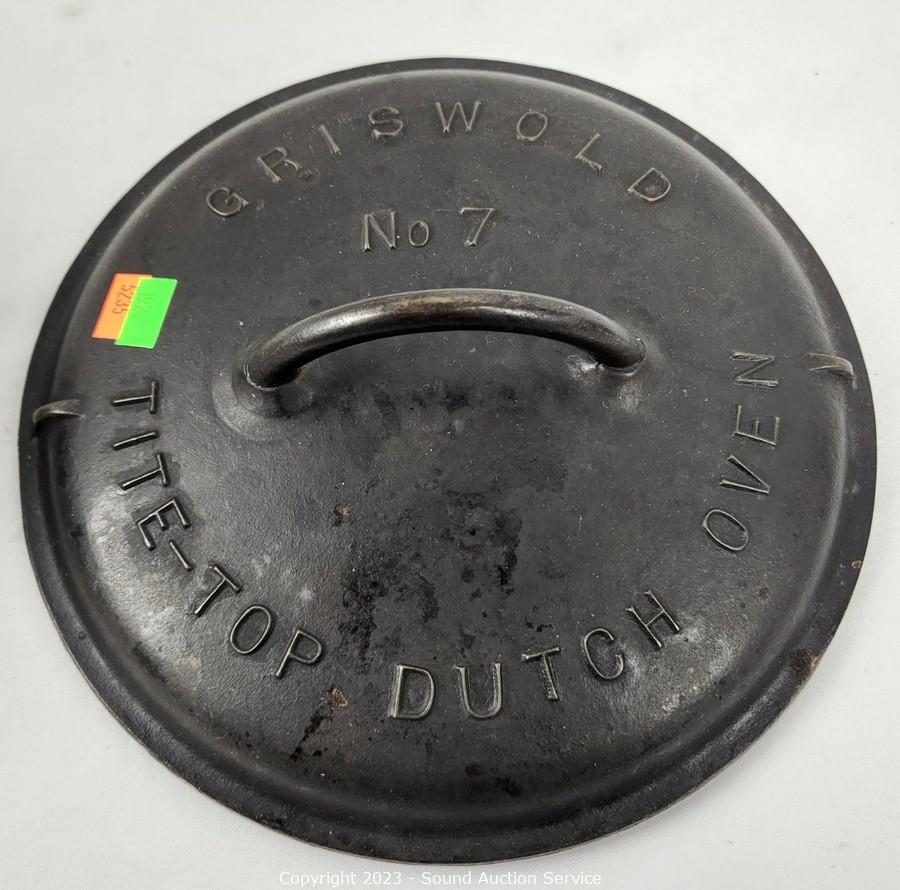 Griswold Antique Cast Iron Lids Collection (7) sold at auction on 22nd  September