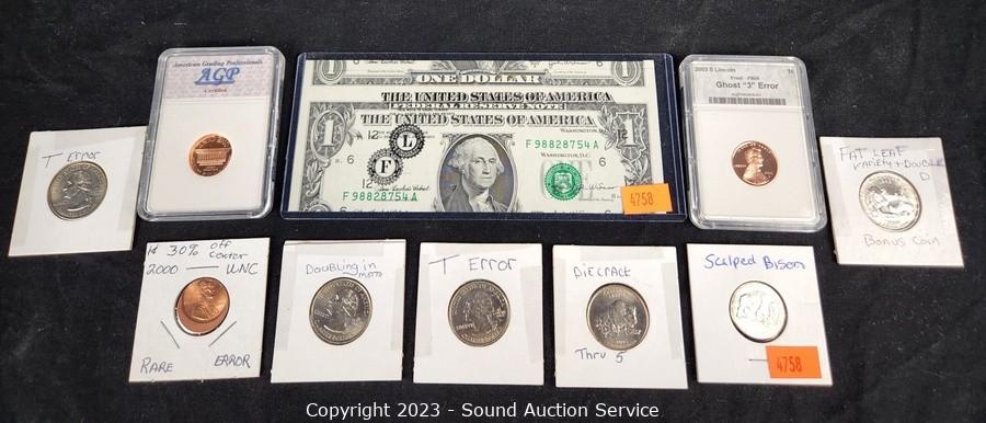 Sound Auction Service - Auction: 04/22/23 SAS Antiques, Coins
