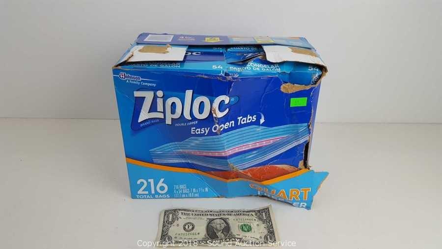 Ziploc Quart Freezer Bags (Box of 54)
