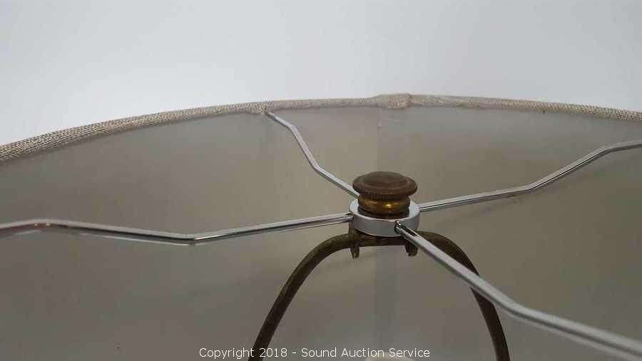 Sound Auction Service - Auction: Carlson Olympia Estate Auction ITEM: Vtg. Stiffel  Brass Table Lamp 38