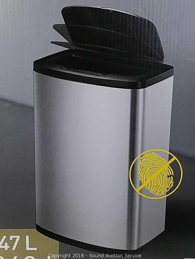 EKO 47l Stainless Steel Motion Sensor Trash Can for sale online