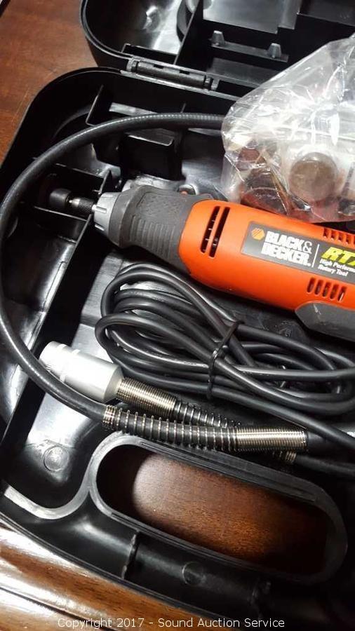 Sound Auction Service - Auction: Gaskins & Steere Estate Auction ITEM: Black  & Decker RTX High Performance Rotary Tool