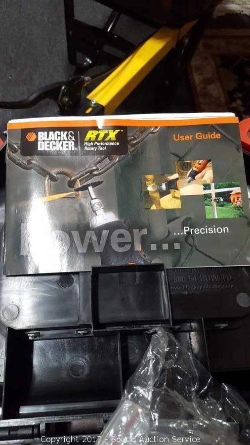 Sound Auction Service - Auction: Gaskins & Steere Estate Auction ITEM: Black  & Decker RTX High Performance Rotary Tool