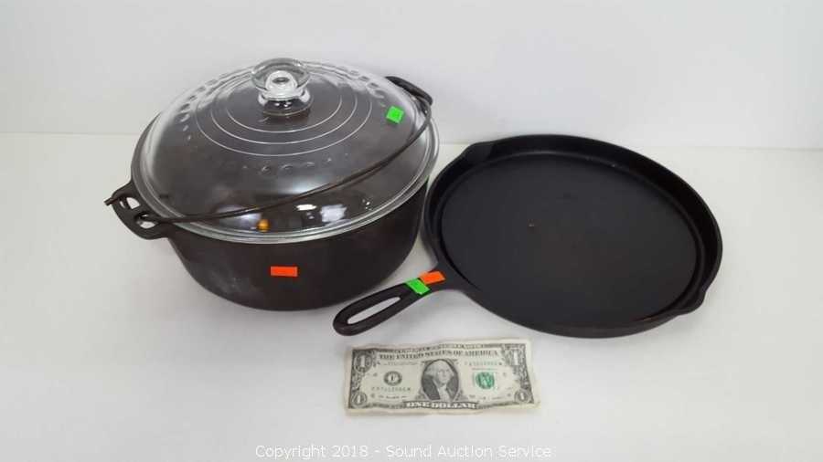 Sound Auction Service - Auction: 08/04/21 Paulsen, Cacuzzi & Others Online  Auction ITEM: NuWave Induction Cookware Set & Green Pan Skillets