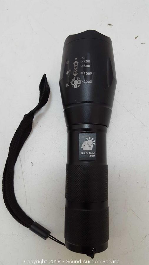 Atomic Beam LED Flashlight by BulbHead, 5 Beam Modes