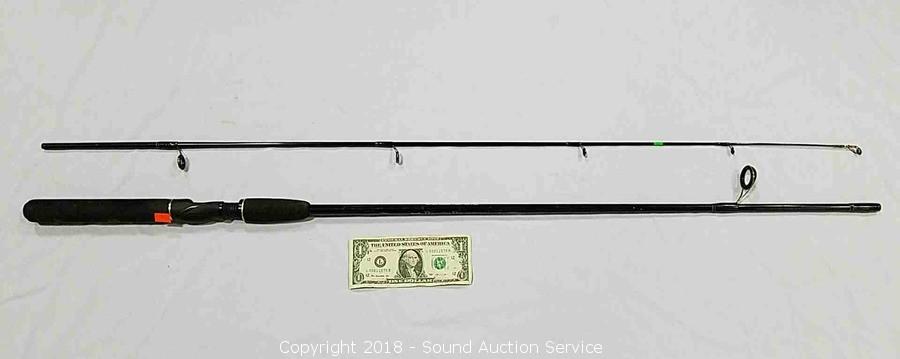 Sound Auction Service - Auction: 05/22/18 Rustic Yard Art & Home  Furnishings Auction ITEM: South Bend Black Beauty 7 ft Graphite Spinning Rod