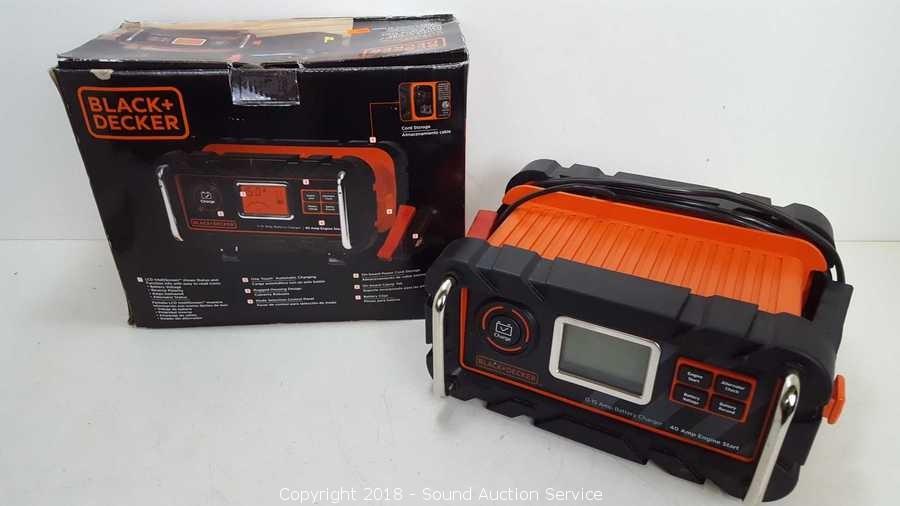 Sound Auction Service - Auction: 05/29/18 Tools & Home Improvement Auction  ITEM: *Black & Decker -16Amp Battery Charger/Maintainer