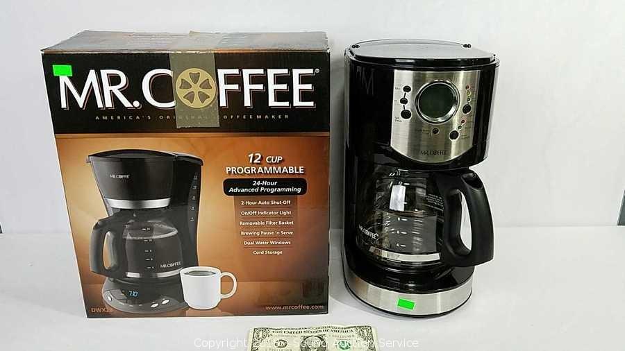 Biddergy - Worldwide Online Auction and Liquidation Services - CLASS A - MR  COFFEE 5-Cup Programmable Coffee Maker
