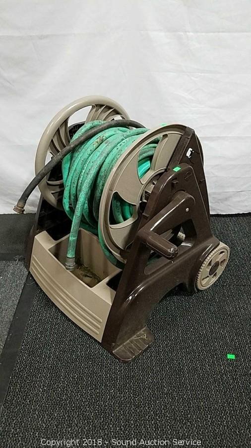 Sound Auction Service - Auction: 06/05/18 Multi-Consignment Auction ITEM: Large  Capacity Hose Reel with Hose