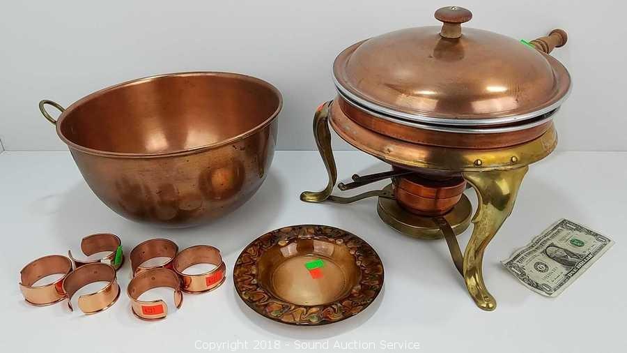 Sold at Auction: Group of Saveur Copper Cookware