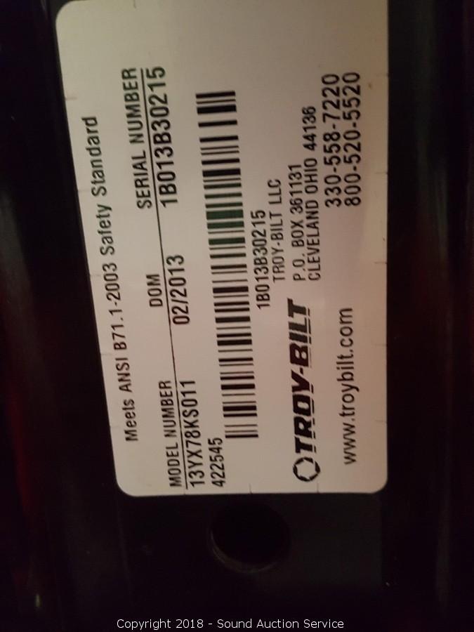 Troy bilt online 13yx78ks011