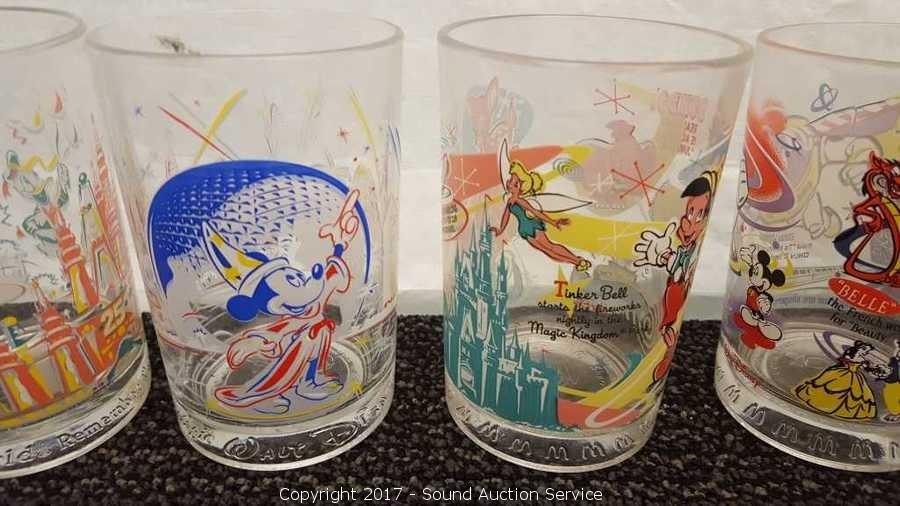 Sold at Auction: Mixed lot of eight Walt Disney drinking glasses
