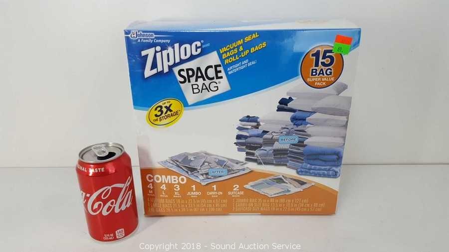 Ziploc Space Bag Super Value Pack 15 Bag Combo Pack Vacuum Seal